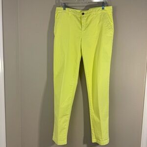 Gap khakis neon yellow